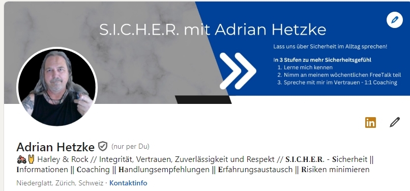 LinkedIn Profil Adrian Hetzke