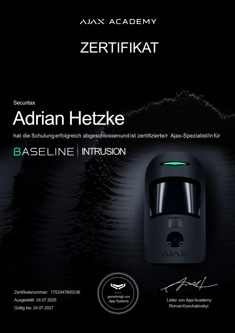 AJAX Baseline Intrusion 2025